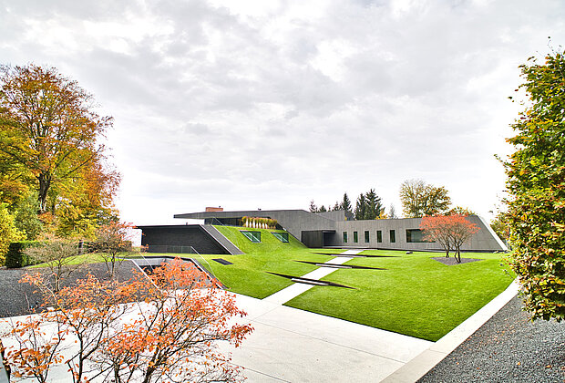 Schellhorn Aussenanlagen Gartendesign Großer Gartenbereich mit Rasen